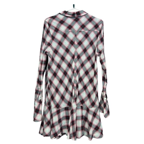 389. FREE PEOPLE NWOT All For You Plaid Mini Dress Medium - Picture 4 of 4